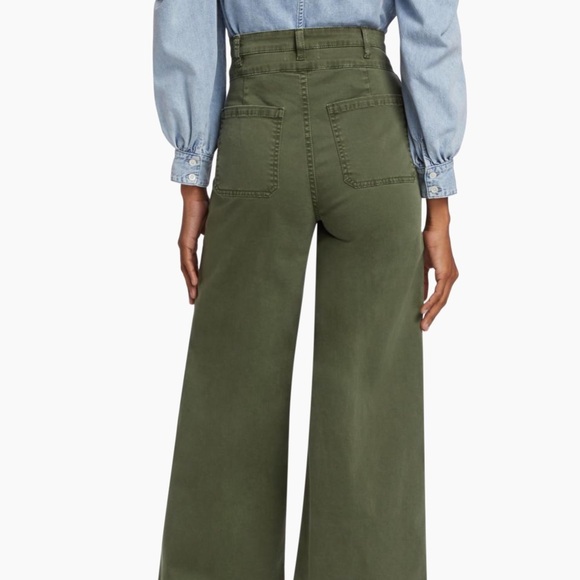 Frame Le Slim Olive Palazzo Denims - Sz. 31 - Picture 5 of 16